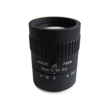 大華   OPT-34C45M-MP   500萬(wàn)像素3/4英寸45mm定焦鏡頭